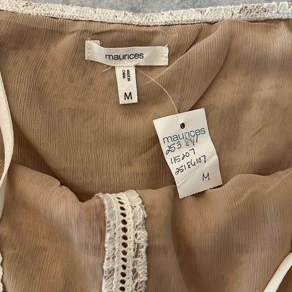 Maurice’s Lace crop Peplum NWT - Picture 5 of 6